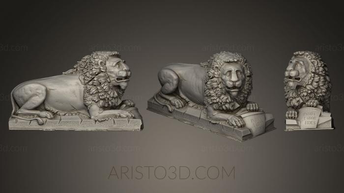 Figurines lions tigers sphinxes (STKL_0139) 3D model for CNC machine